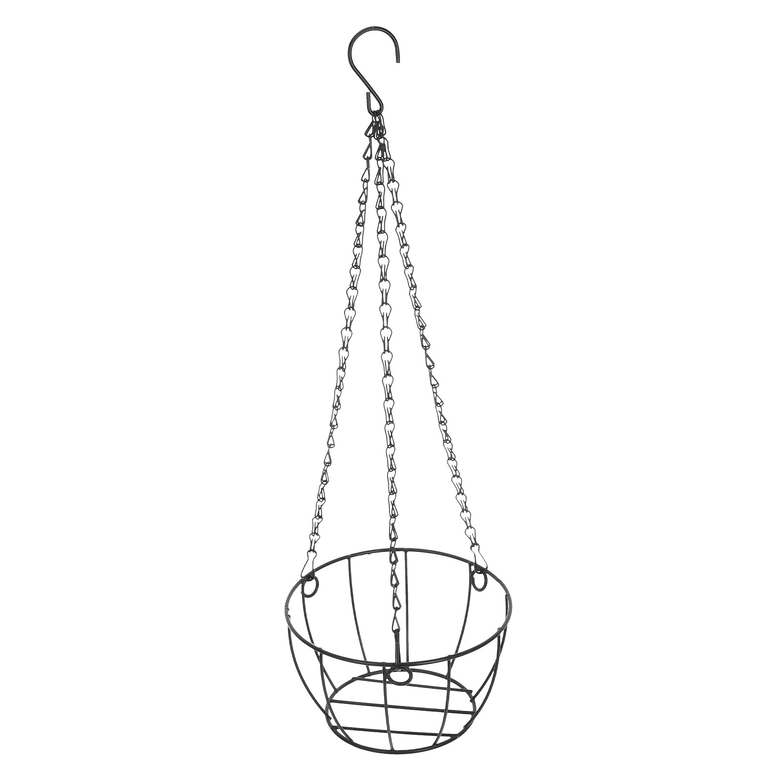 Spider Plant Hanging - Balkon-Hängekorb aus Eisendraht, Blumentopf-Aufhänger, Runder Metallkorb