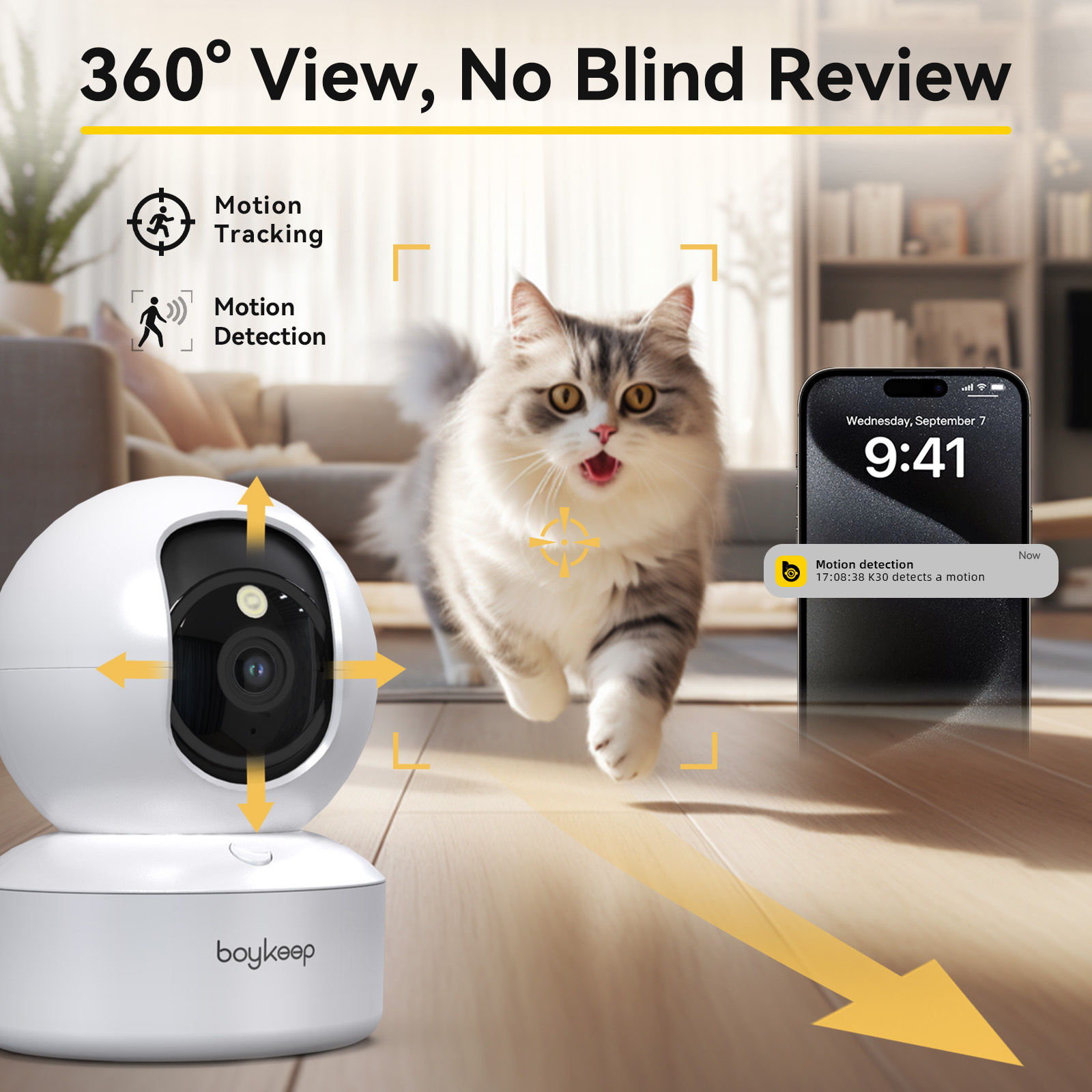 Eufy Camera E220 - Boykeep 2K-Hundekamera mit Telefon-App, 5 G/2,4