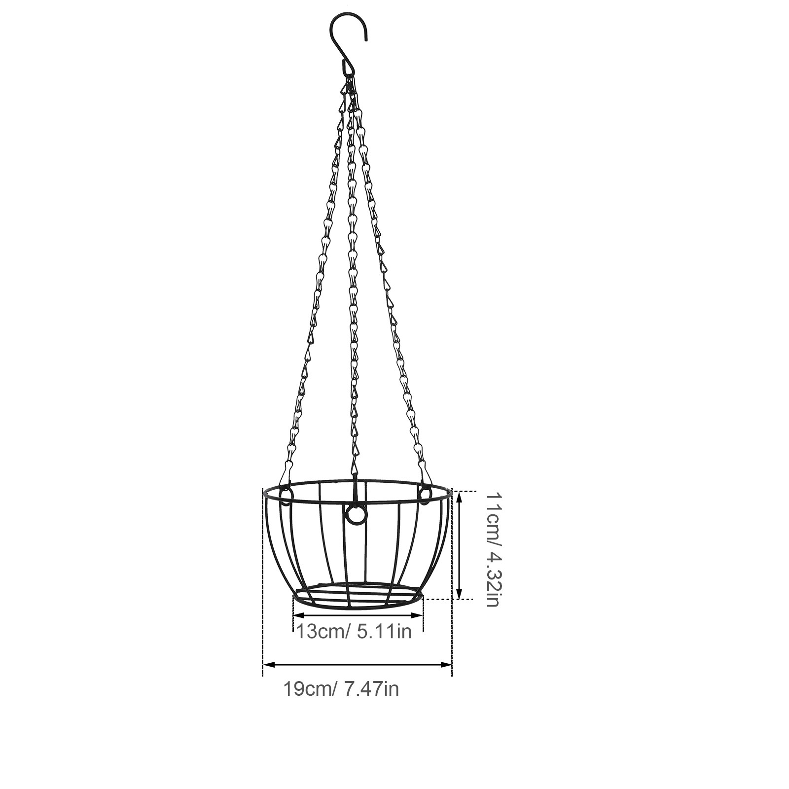 Balkon-Hängekorb aus Eisendrah – Spider Plant Hanging Bewertung und Preis
