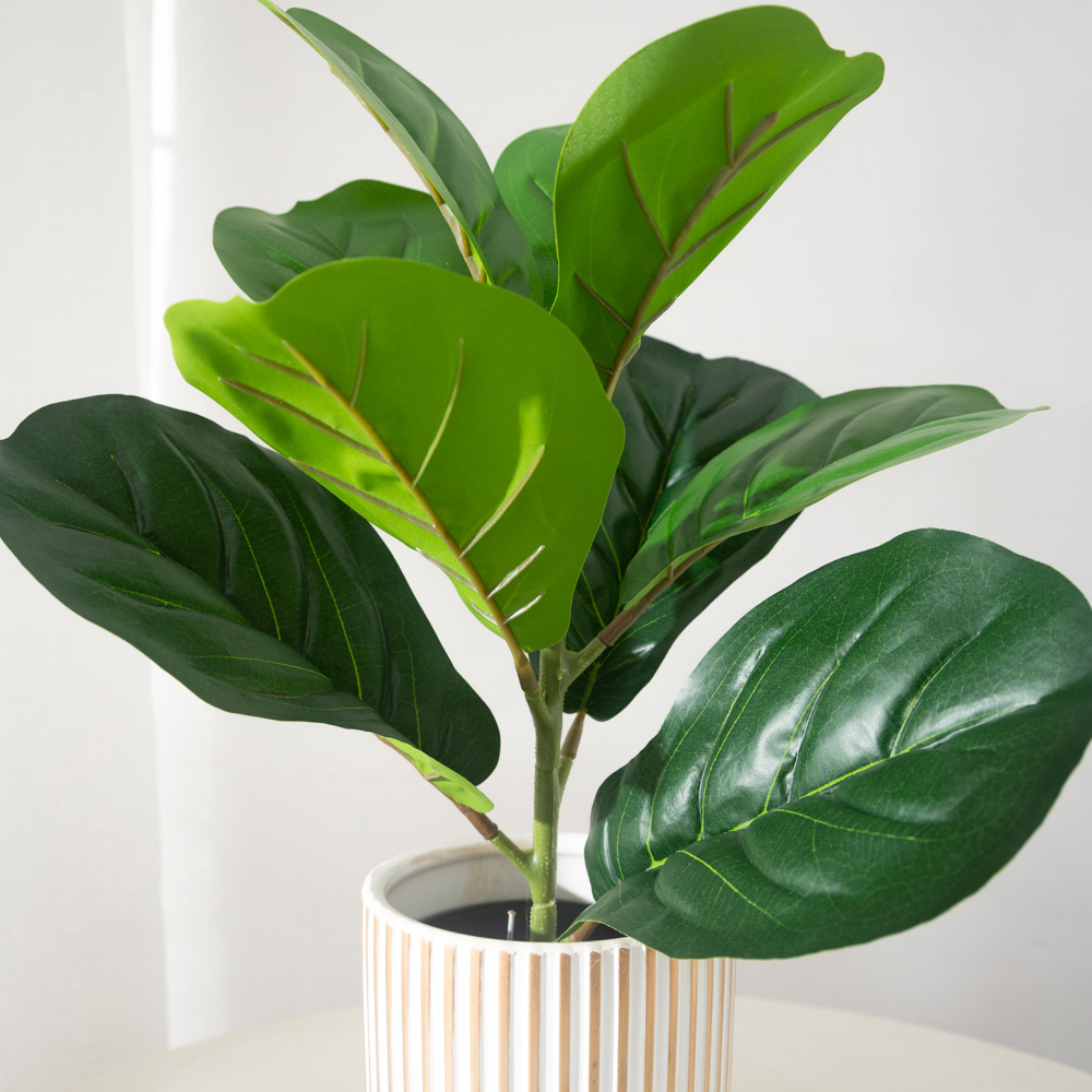 38 cm 9 Gabeln Künstliche Ficu – Ficus Lyrata Tree Bewertung und Preis