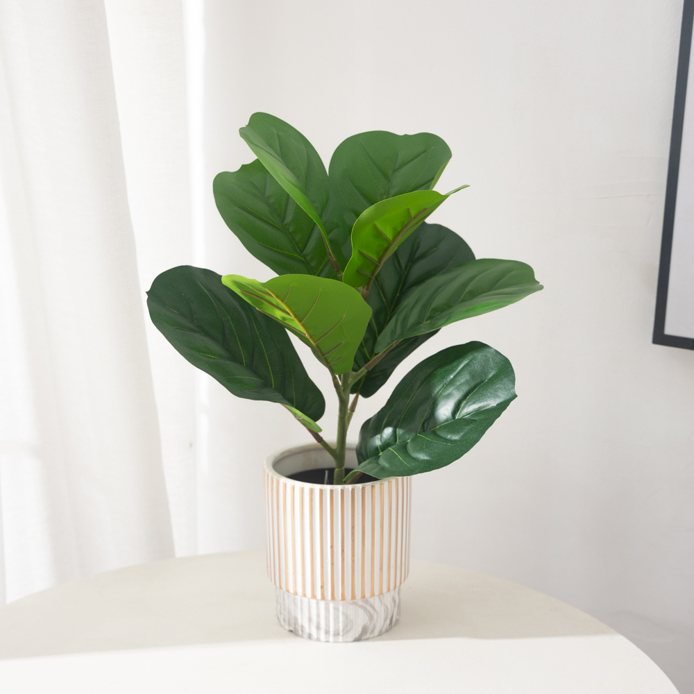 38 cm 9 Gabeln Künstliche Ficu – Ficus Lyrata Tree Bewertung und Preis