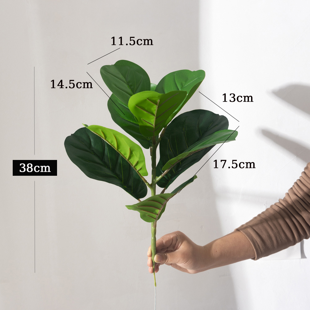 38 cm 9 Gabeln Künstliche Ficu – Ficus Lyrata Tree Bewertung und Preis